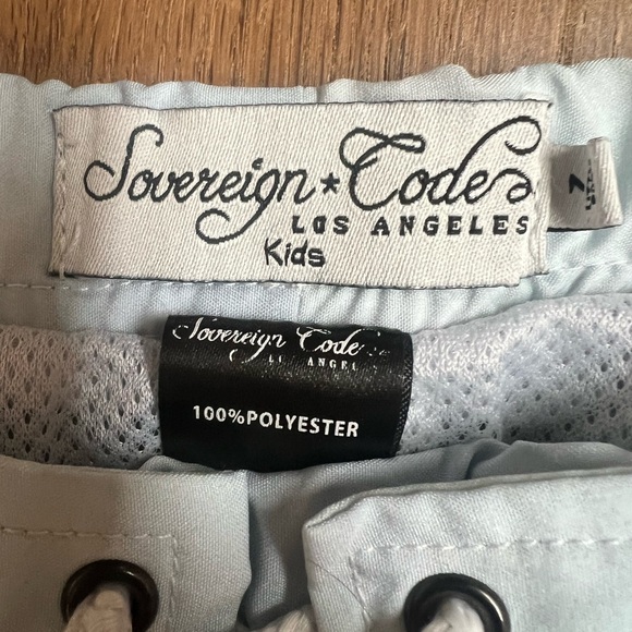 Sovereign Code Boys Drawstring Swimsuit Shorts 7 Elastic Waist - Picture 2 of 7